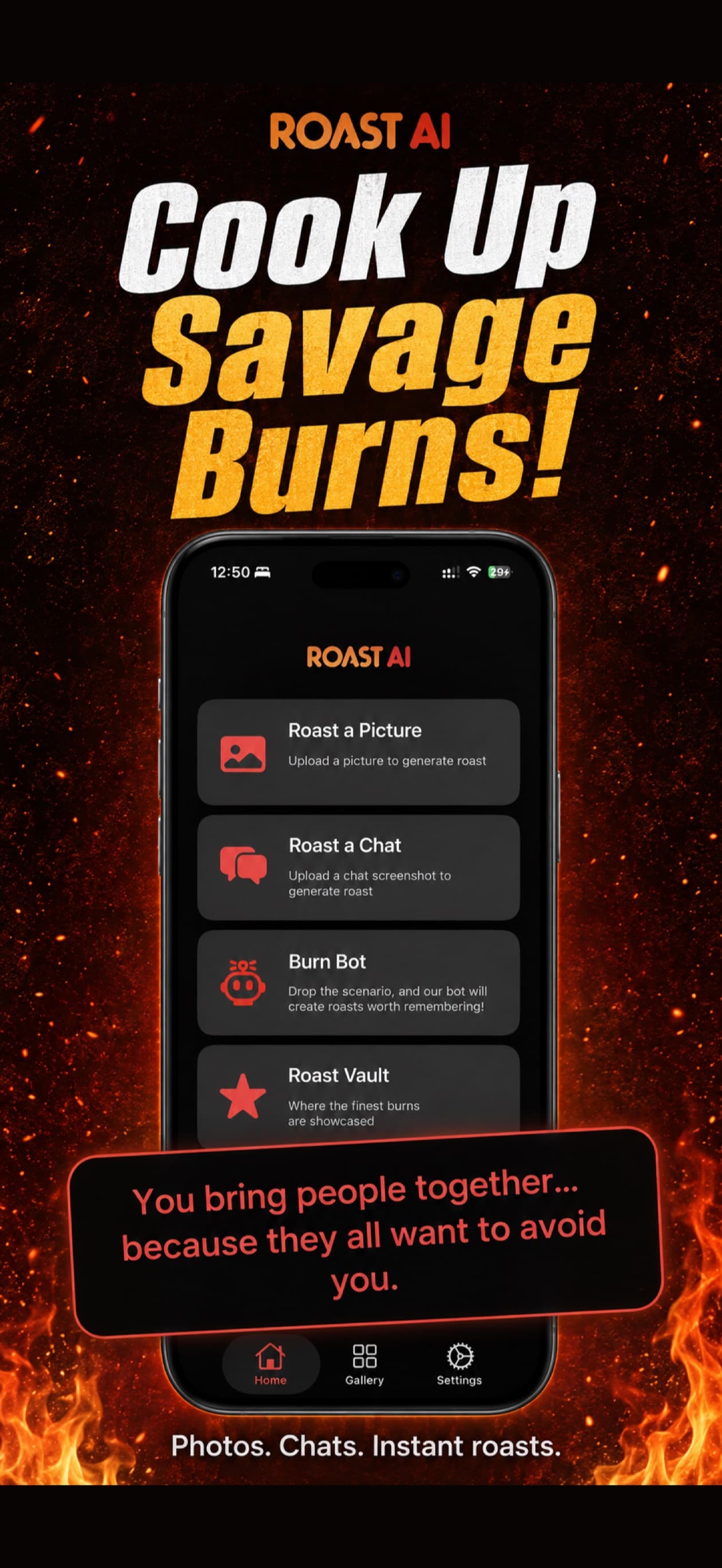 Roast AI app preview